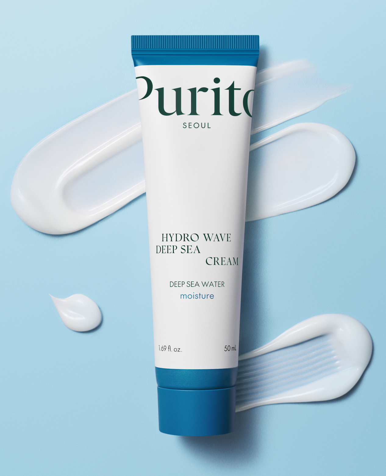 PURITO HYDRO WAVE Deep Sea Cream 50g with deep sea water and seaweeds extracts