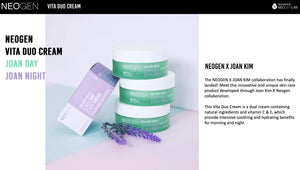 NEOGEN VITA DUO CREAM JOAN DAY & JOAN NIGHT (50g/50g). Premium day & night cream developed by NEOGEN LAB.